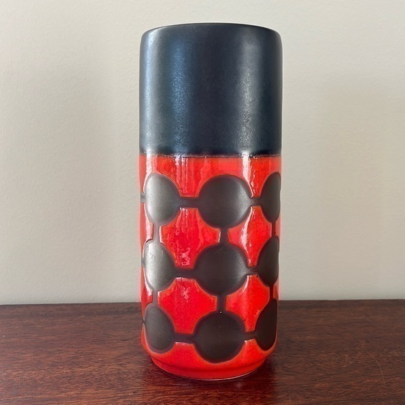VINTAGE Dumler & Breiden MCM red dot West Germany Vase Lava mid century modern - Picture 1 of 14